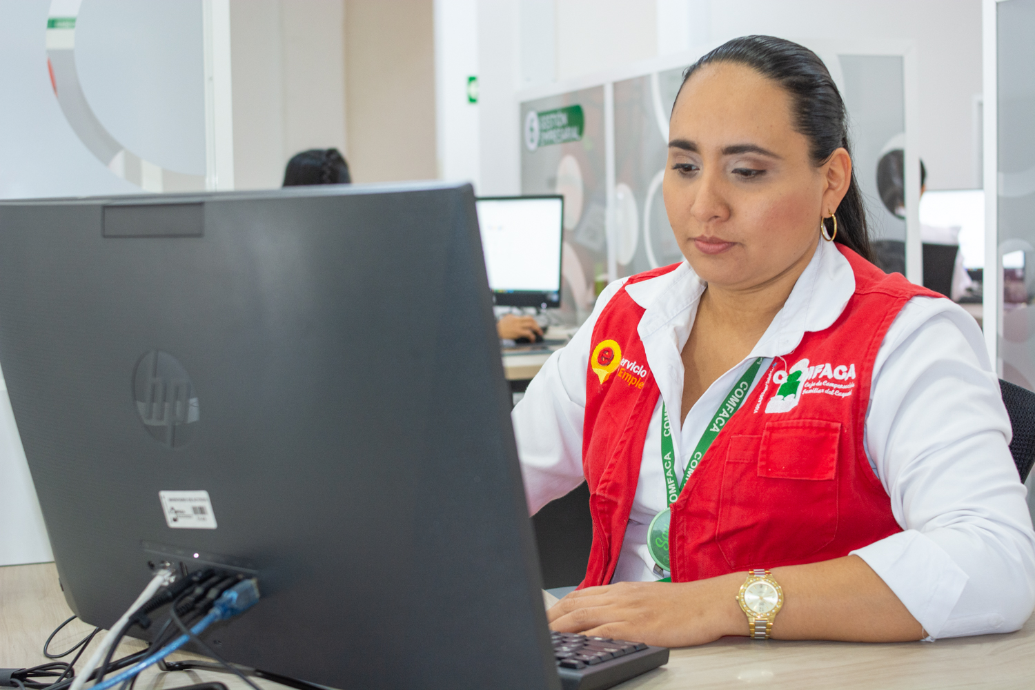 Atención a usuarios en la Agencia Pública de Empleo de COMFACA