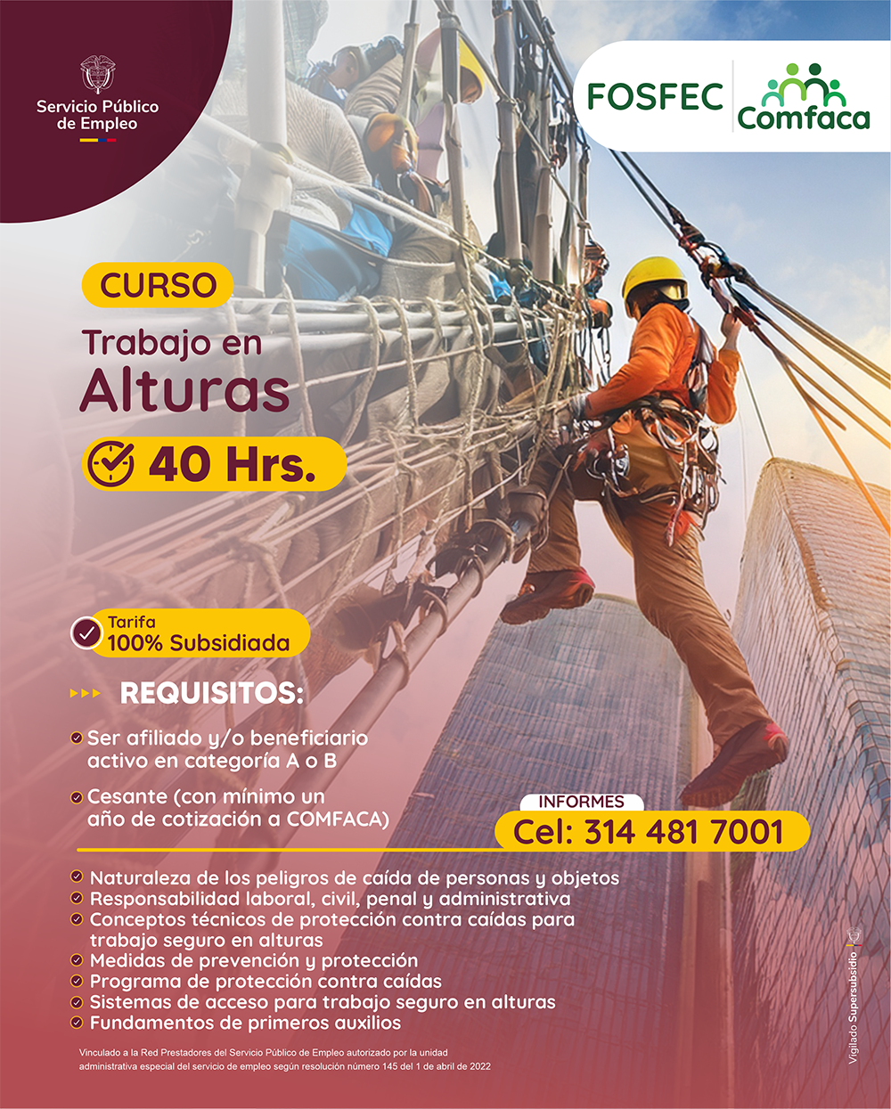 trabajo en alturas