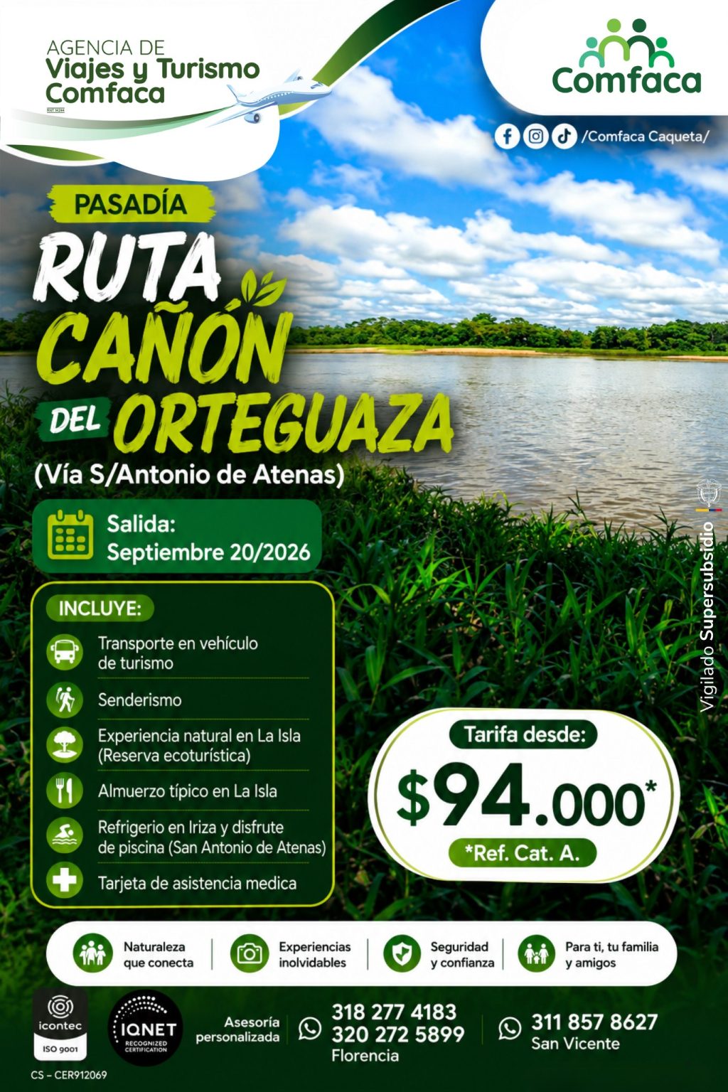 Ruta Cañón del Orteguaza